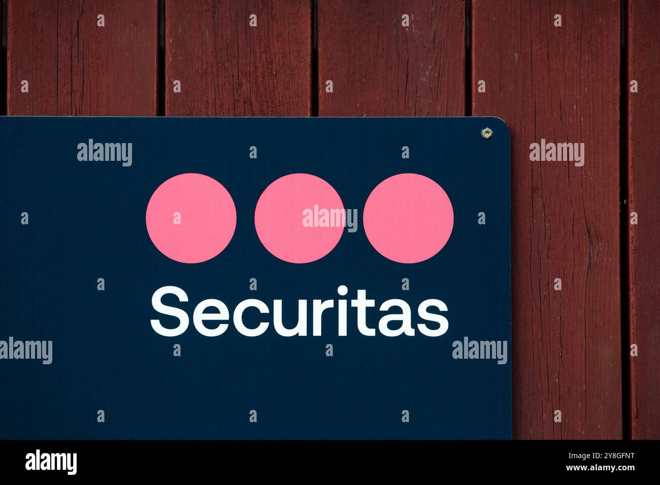 Aarhus, Dänemark - 22. Juni 2022: Securitas ist eine Gruppe zur Überwachung, Beratung und Untersuchung von Sicherheitsdiensten Stockfoto