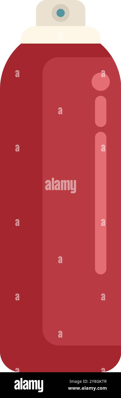 Diese rote Spraydose eignet sich perfekt für Street Art, Graffiti oder auch nur für das Malen Stock Vektor