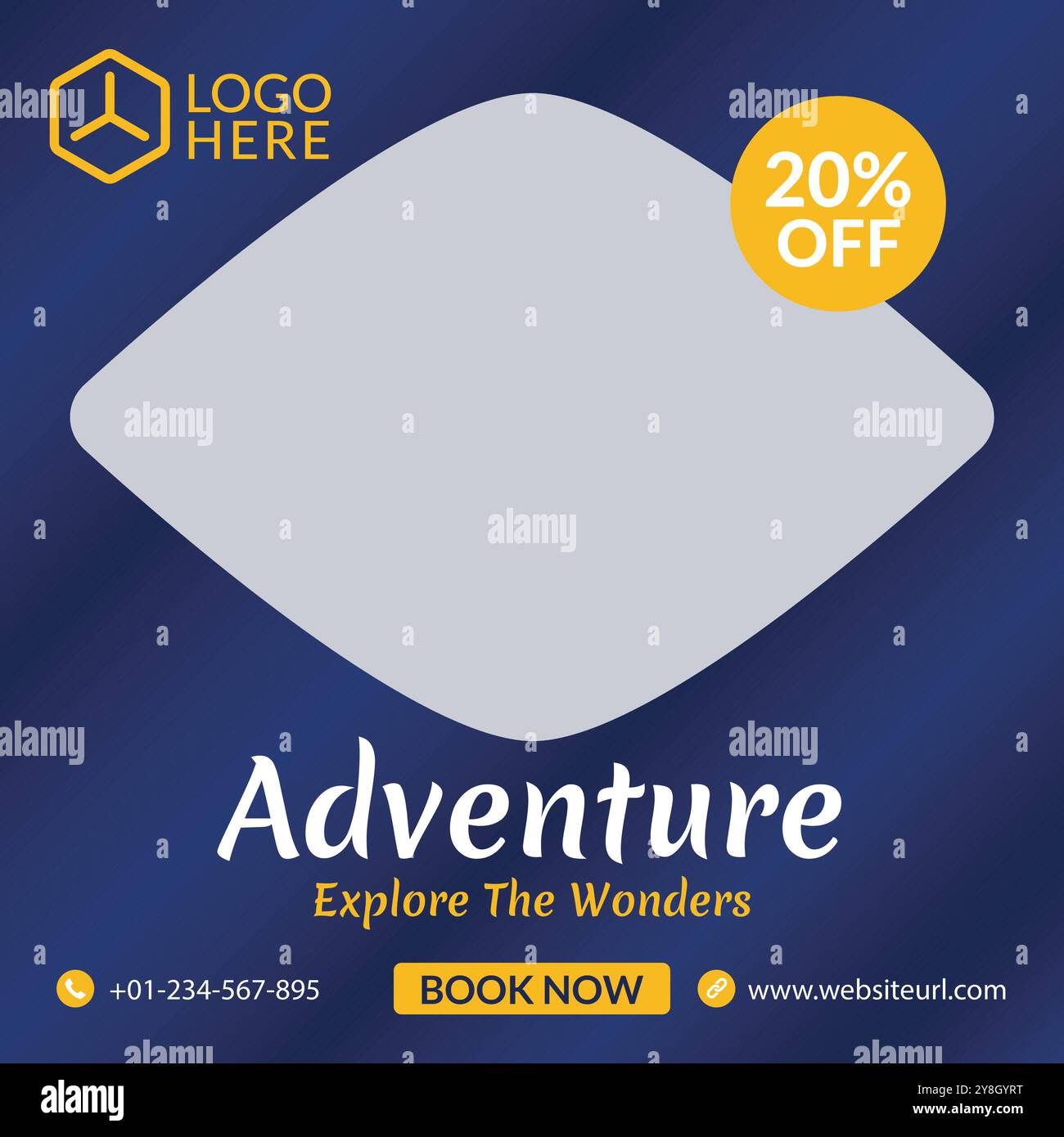 Post-Template-Design für soziale Medien für Geschäftsagenturen auf Reisen. Set aus Webbanner, Flyer oder Poster für Reisebüros. Vorlage für digitale Werbebanner Stock Vektor