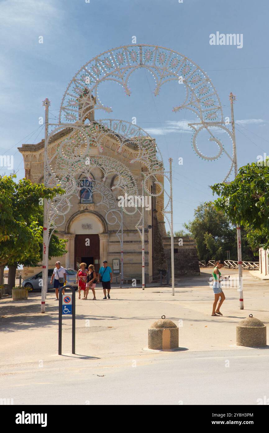 Peterskirche in San Pietro in Bevagna Stockfoto