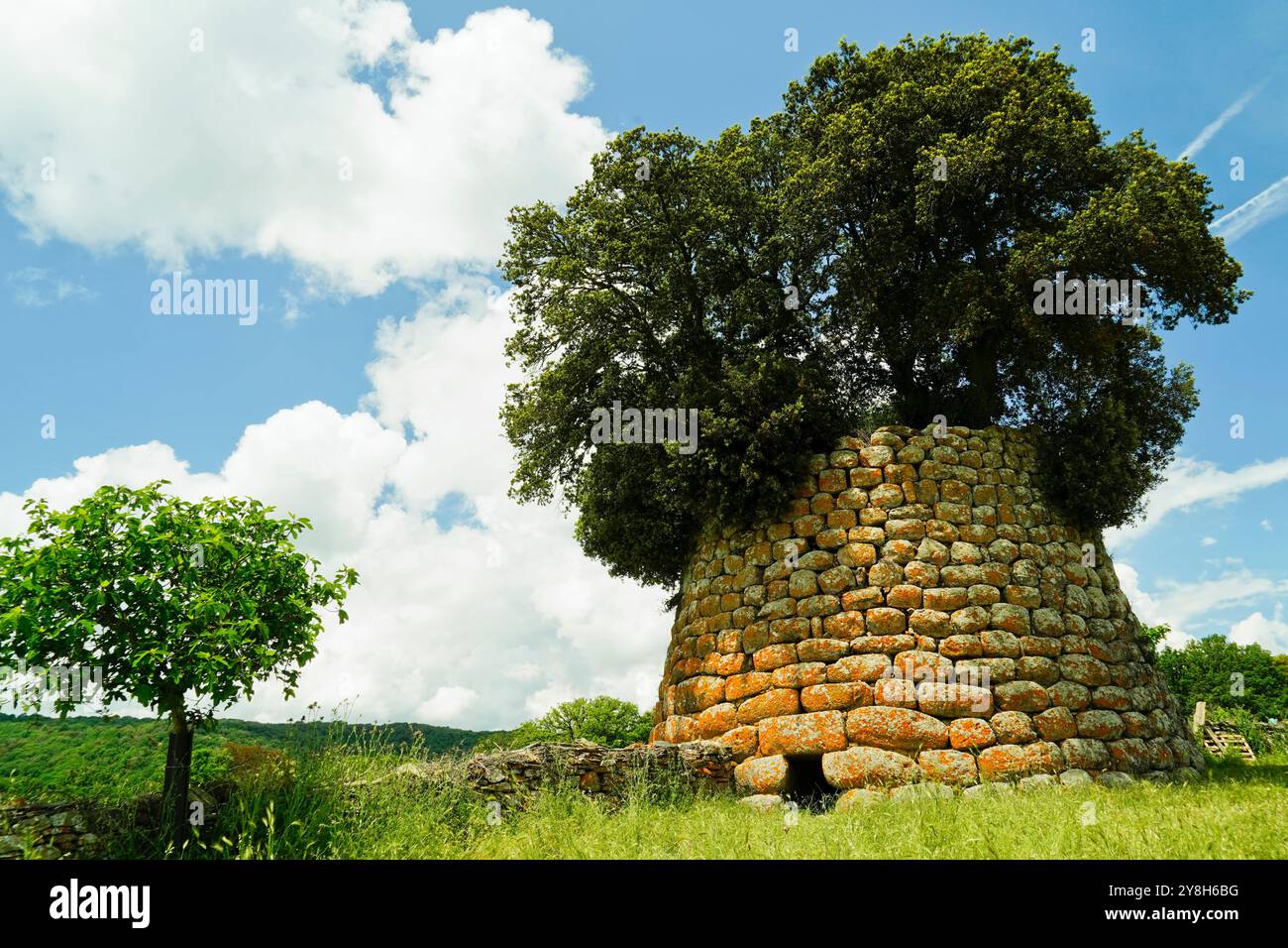 Nuraghe Erismanzanu. Burgos, Provinz Sassari, Sardinien, Italien Stockfoto