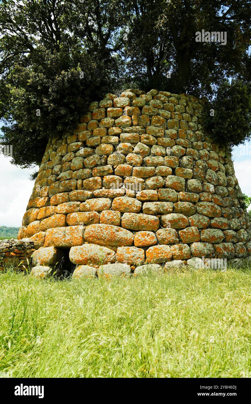 Nuraghe Erismanzanu. Burgos, Provinz Sassari, Sardinien, Italien Stockfoto