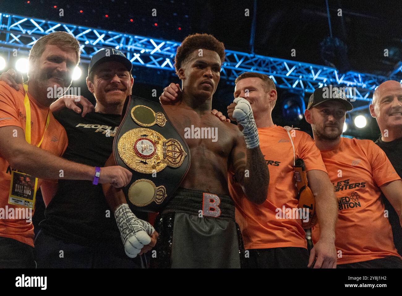 Liverpool, Großbritannien. Oktober 2024. Jadier Herrera wird neuer WBA Inter Continental Lightweight Titel Nick Ball vs Ronny Rios - Samstag, 5. Oktober 2024 - M&S Bank Arena Liverpool - WBA Featherweight Championship of the World Credit: Samuel Wardle/Alamy Live News Stockfoto