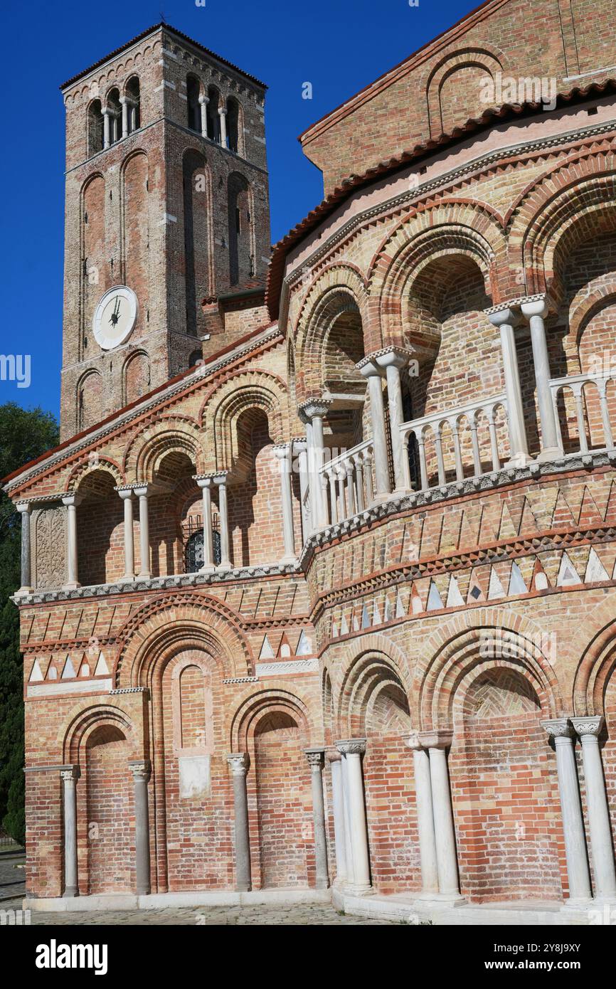 Basilica Dei Santi Maria E Donato auf der Insel Murano, Venedig, Italien. Stockfoto