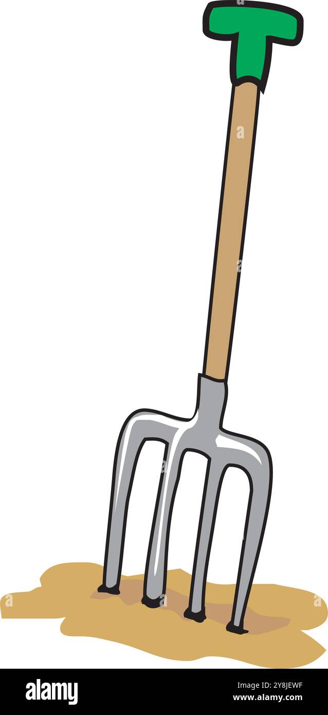 Metall- und Gummigartenwerkzeuge zur Unkrautbewässerung Trimmen von Pflanzen isolierte Vektorillustration Stock Vektor