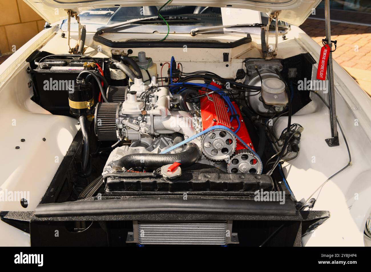 Jensen Healey RA June Sprints offizielles Pace Car. Stockfoto