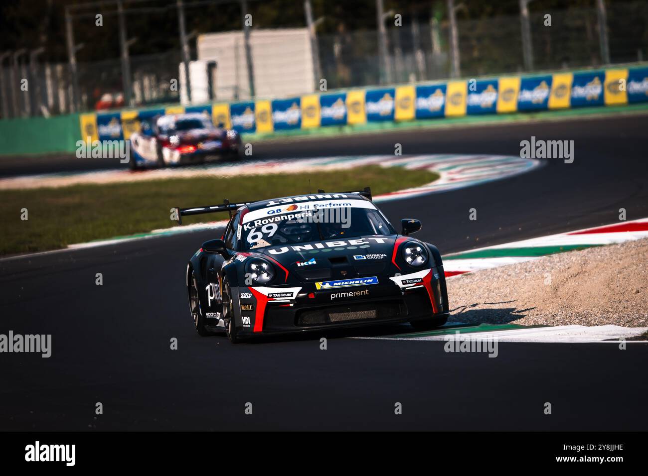 #69 Kalle Rovanpera, Prima Ghinzani Motorsport, Porsche 992 Cup, Carrera Cap Italia, ACI Racing Weekend, Autodromo Nazionale Monza, 04.-06.10/2024 während des Porsche Carrera Cup Italia Series, Porsche Carrera Cup Rennen in Monza, Italien, 4. Oktober 2024 Stockfoto