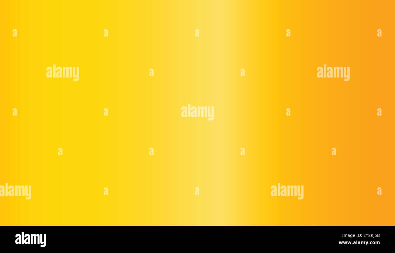 Gelber Hintergrund mit Farbverlauf. Metallische Textur. Vektorabbildung. Abstrakter Hintergrund. Stock Vektor