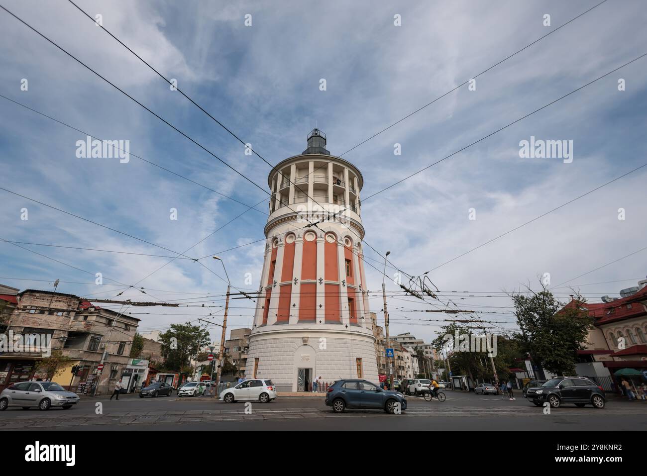 Bukarest, Rumänien - 13. September 2024: Foisorul de Foc (Feuerturm) historisches Gebäude in Bukarest. Stockfoto