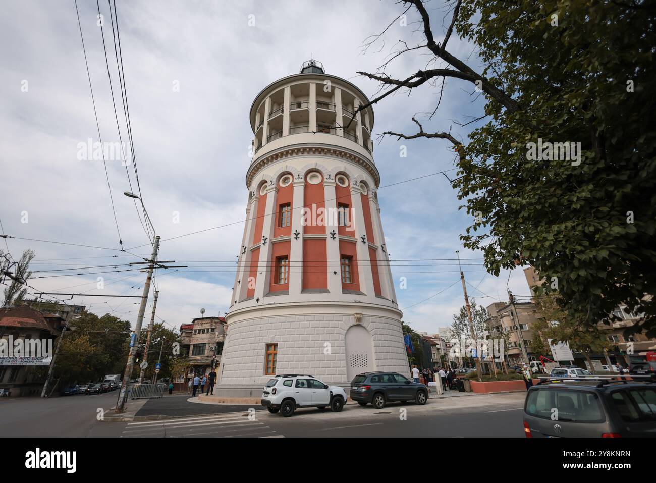 Bukarest, Rumänien - 13. September 2024: Foisorul de Foc (Feuerturm) historisches Gebäude in Bukarest. Stockfoto