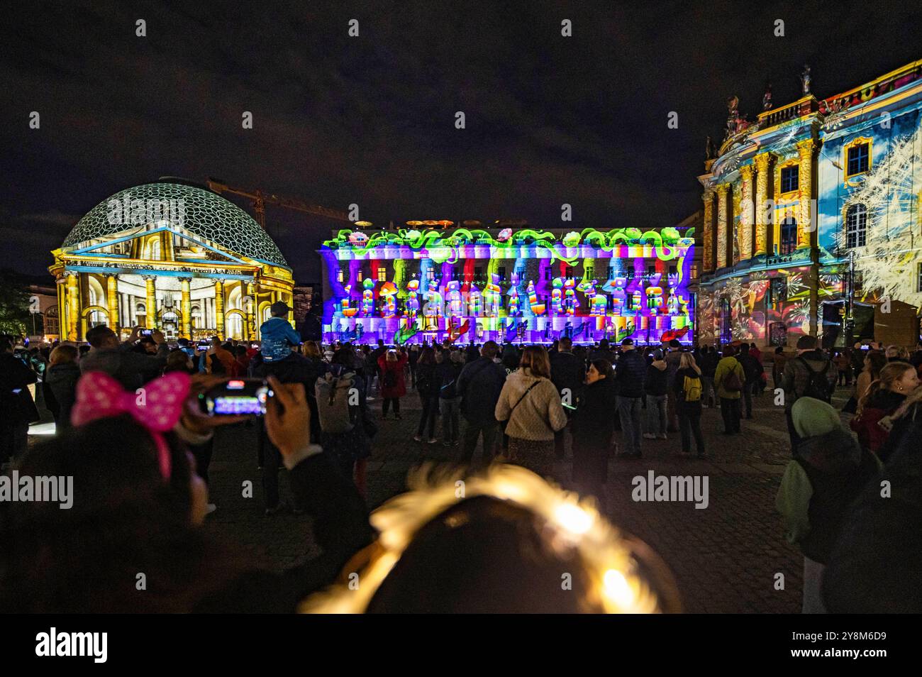 Der Bebelplatz. Das Lichterfest Berlin gehört zu den bekanntesten