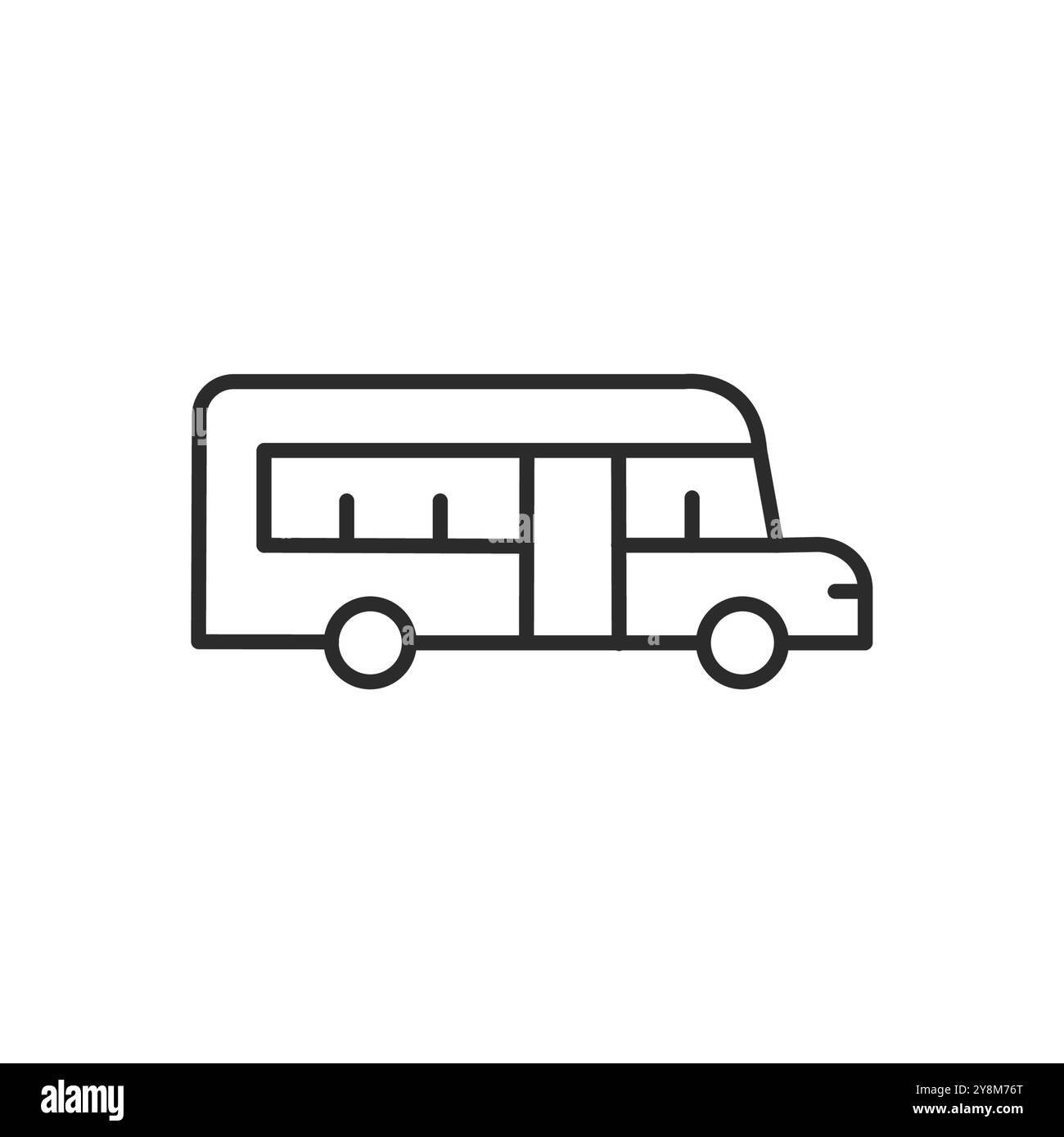 Bus-Symbol Stock Vektor