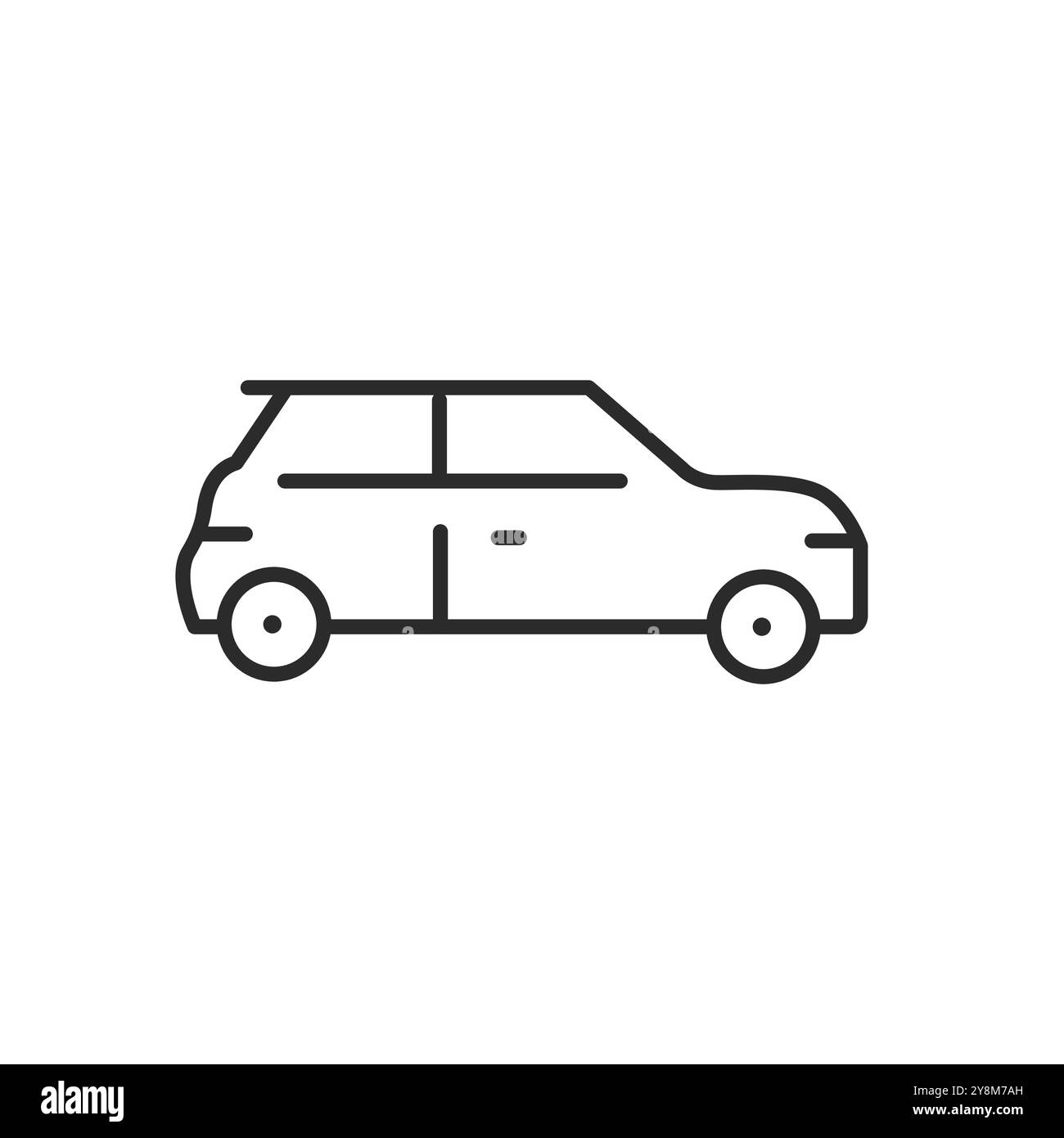 Crossover-SUV-Symbol Stock Vektor