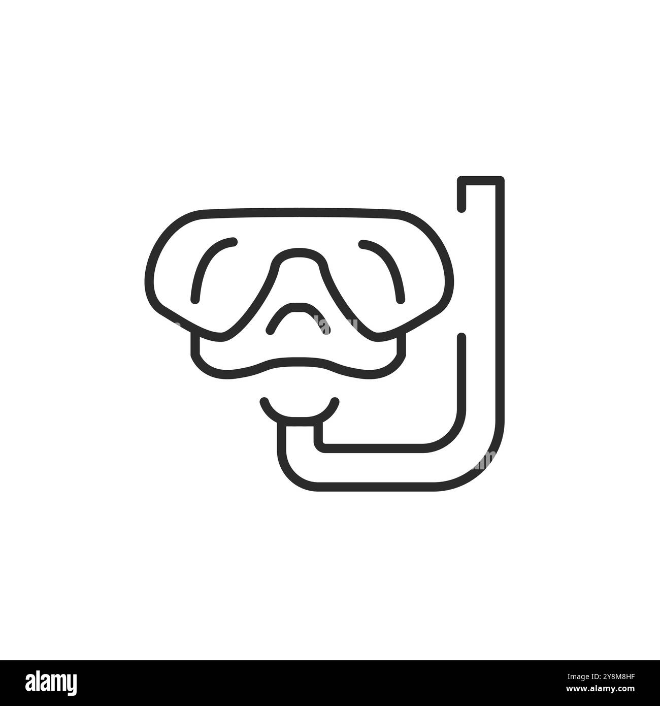 Symbol Für Tauchmaske Stock Vektor