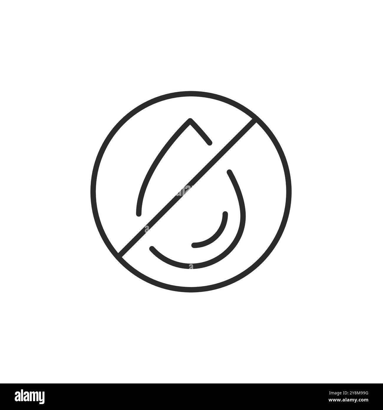 Symbol „Kein Ölverbot“ Stock Vektor