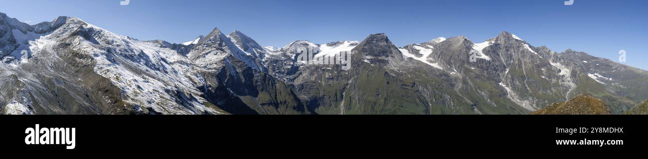 Bergpanorama der Hohen Tauern Österreich Stockfoto