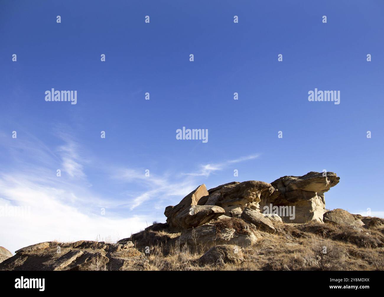 Badlands Alberta Drumheller und Dinasaur Park Kanada Stockfoto