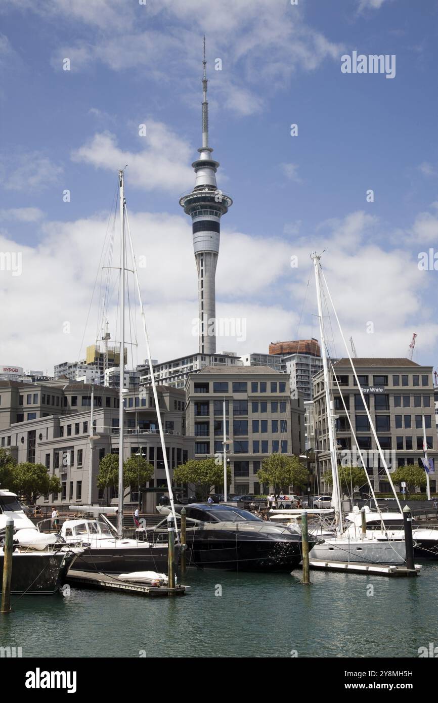 Auckland New Zealand Harbor front-Innenstadt Stockfoto