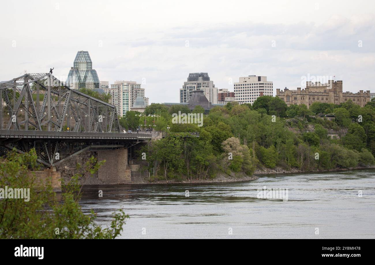 Parlamentsgebäude Innenstadt Hauptstadt Ottawa Kanada Stockfoto