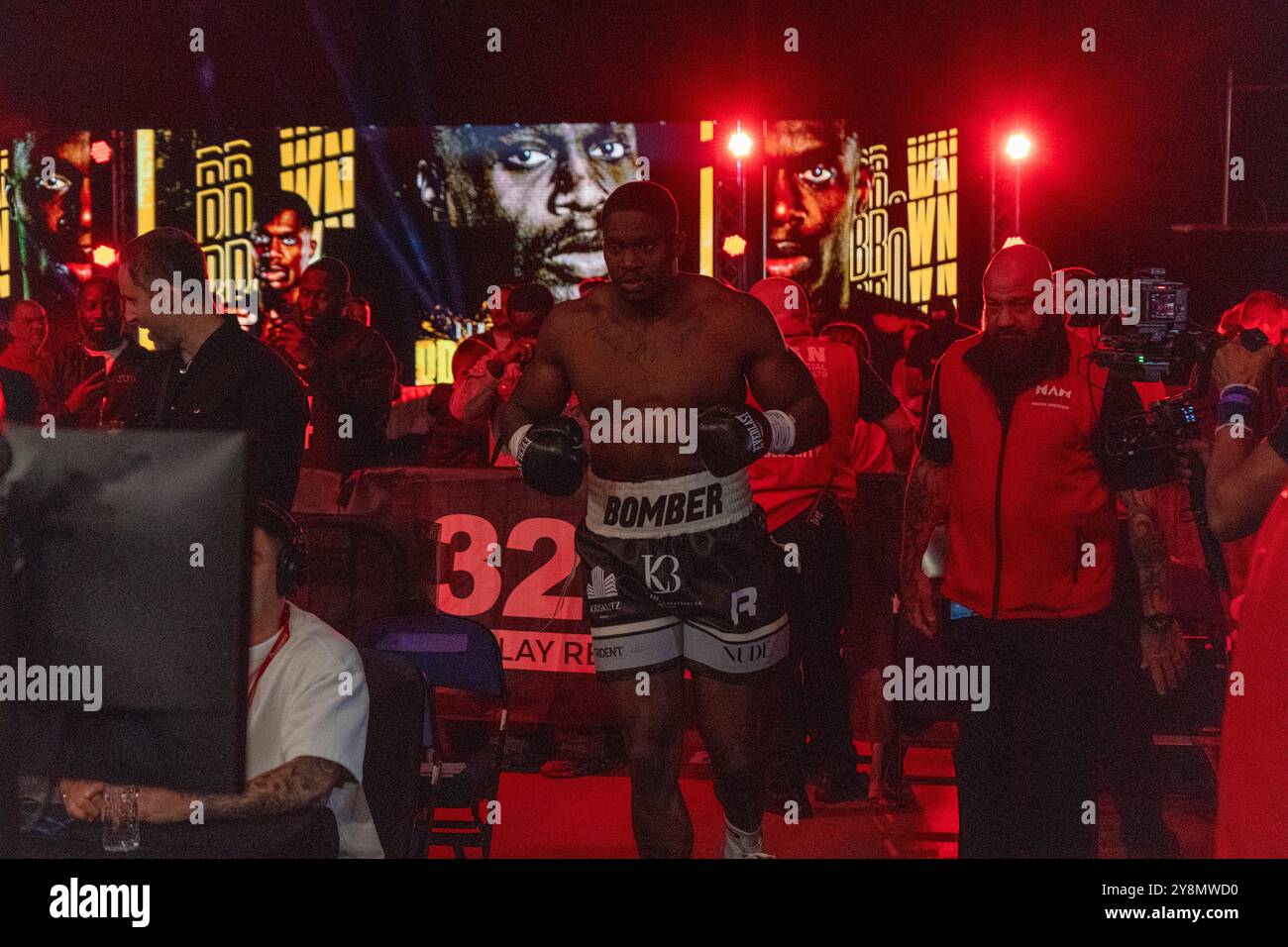 Liverpool, Großbritannien. Oktober 2024. Nick Ball vs Ronny Rios - Samstag, 5. Oktober 2024 - M&S Bank Arena Liverpool - WBA Featherweight Championship of the World Credit: Samuel Wardle/Alamy Live News Stockfoto