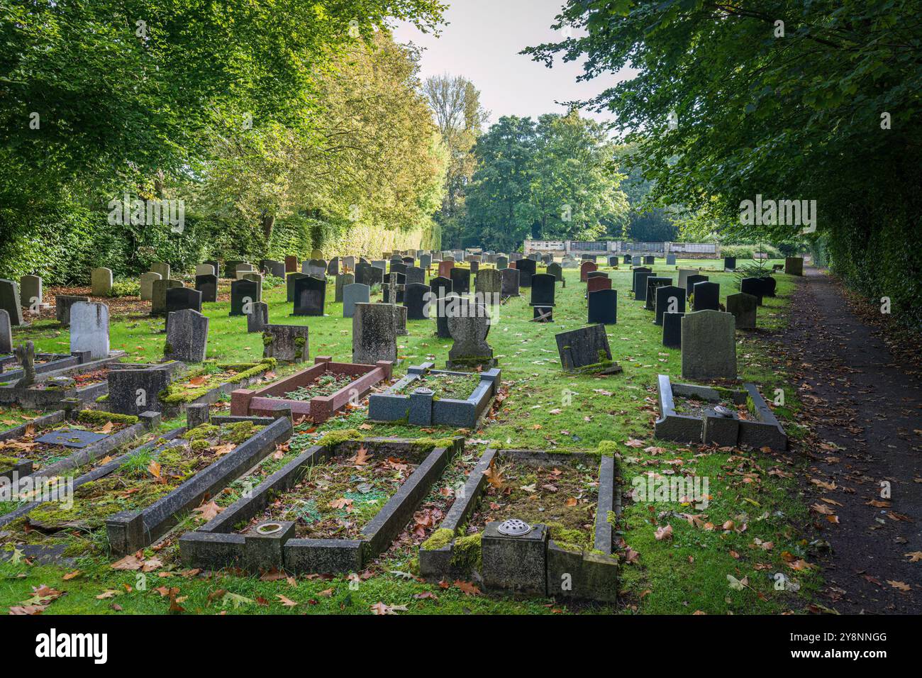 Dorffriedhof Stockfoto