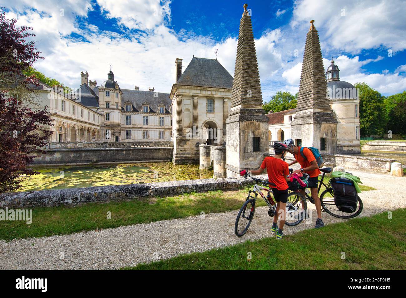 Schloss, Château de Tanlay, Tanlay, Yonne, Bourgogne, Burgund, Frankreich, Europa. Stockfoto