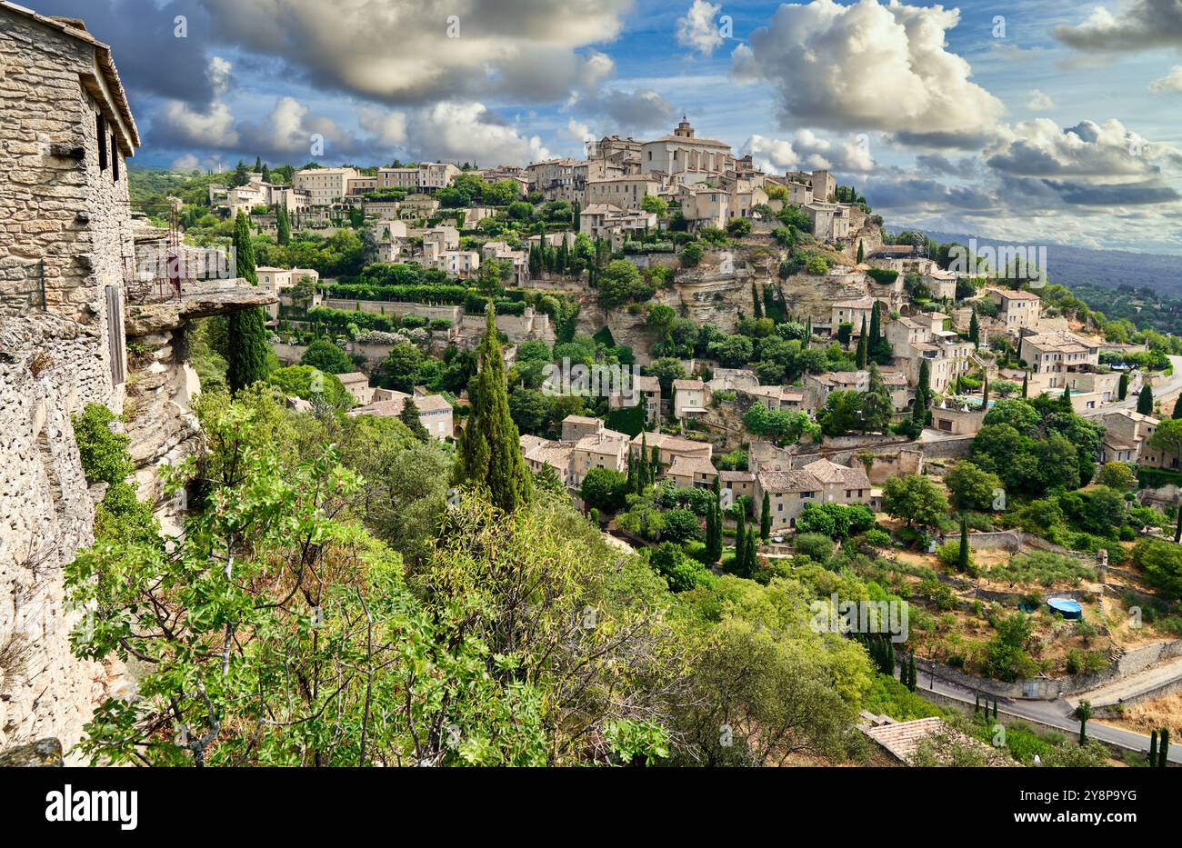 Gordes, Vaucluse, Provence-Alpes-Côte d'Azur, Frankreich, Europa. Stockfoto