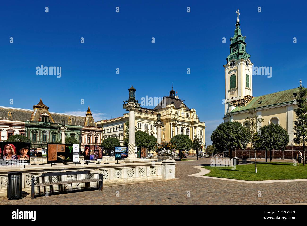 Die Stadt Oradea in Rumänien Stockfoto