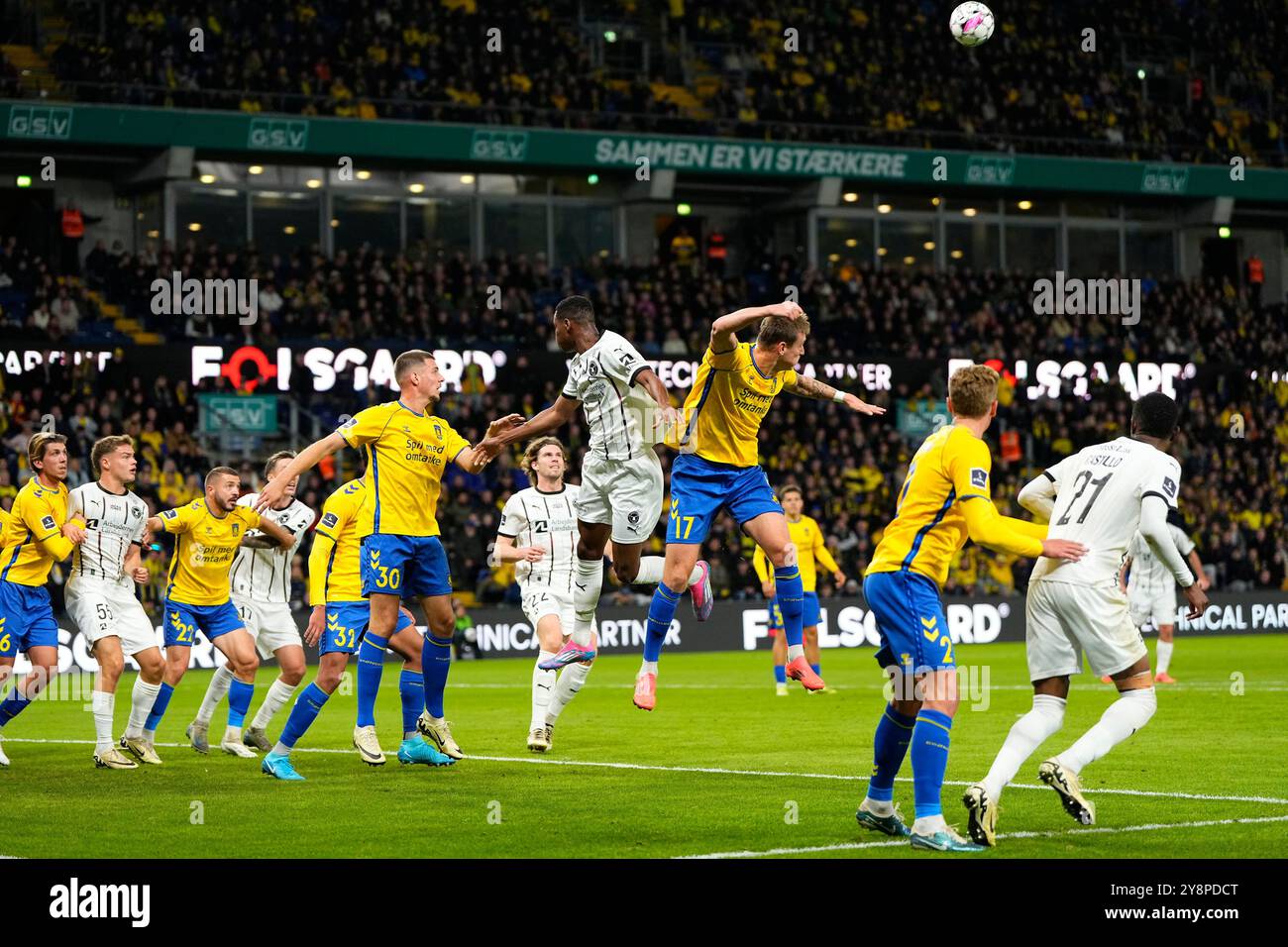 Dänemark. Oktober 2024. Superliga-Spiel zwischen Broendby IF und dem FC Midtjylland im Broendby Stadium am Sonntag, den 6. Oktober 2024. Quelle: Ritzau/Alamy Live News Stockfoto