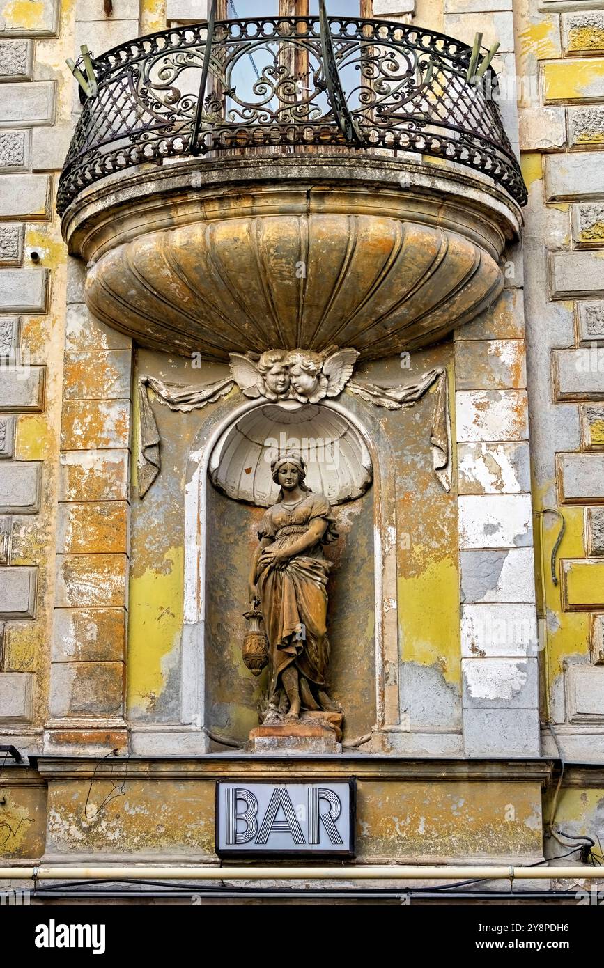 Statue und Denkmal in der Stadt Oradea Stockfoto