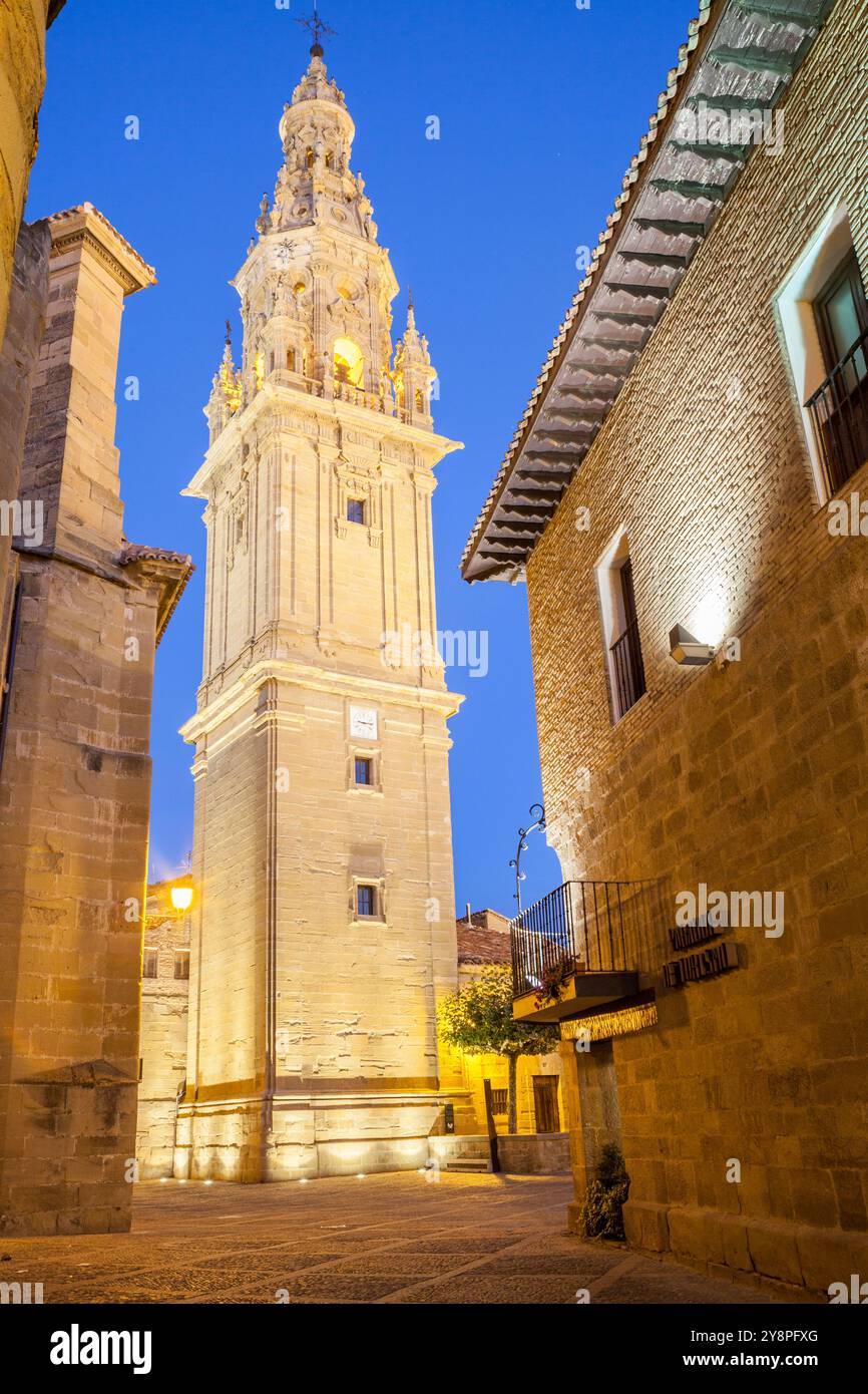 Kathedrale von Santo Domingo de la Calzada auf dem Jakobsweg, La Rioja, Spanien Stockfoto