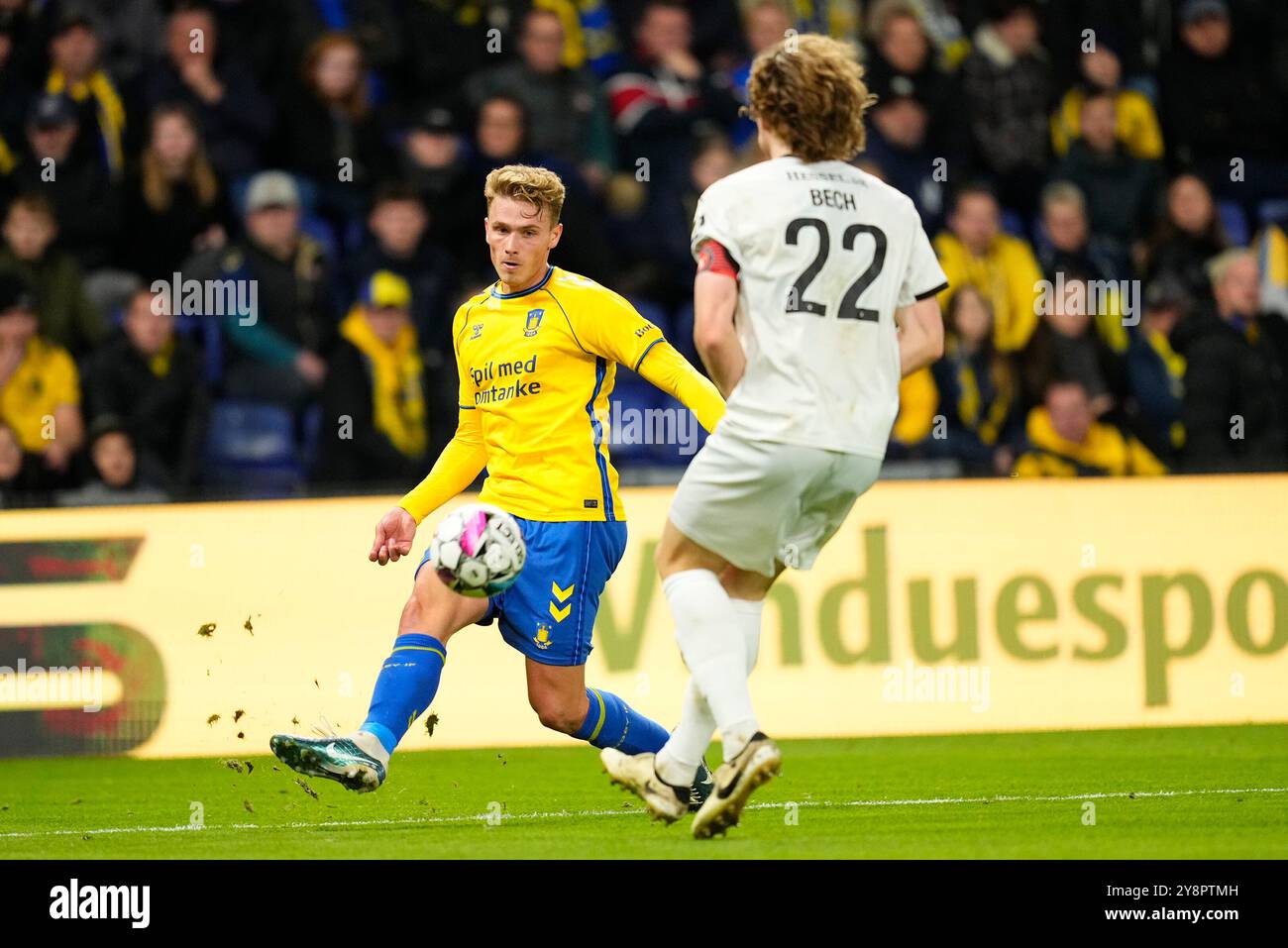 Dänemark. Oktober 2024. Superliga-Spiel zwischen Broendby IF und dem FC Midtjylland im Broendby Stadium am Sonntag, den 6. Oktober 2024. Quelle: Ritzau/Alamy Live News Stockfoto