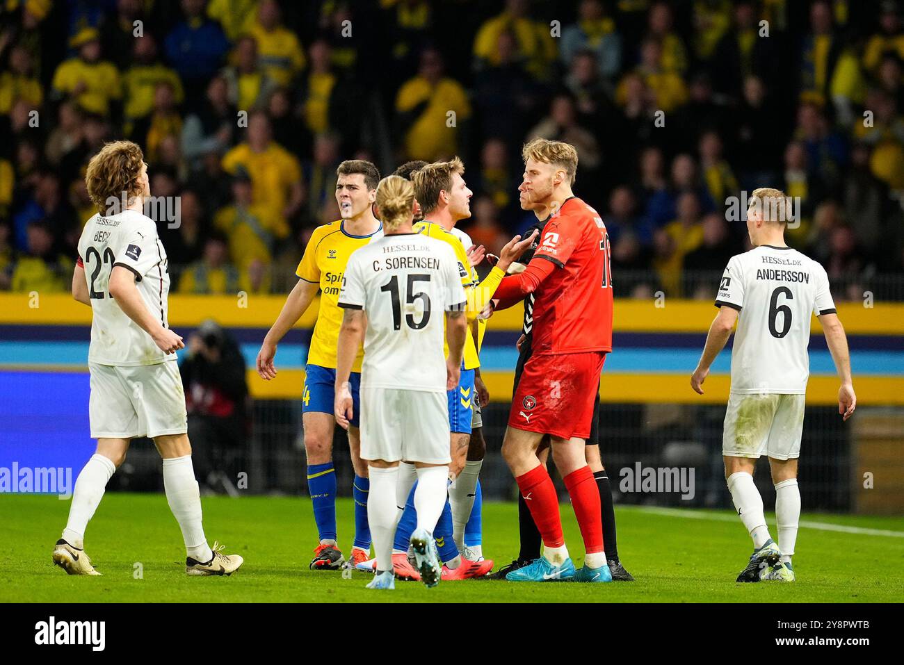 Dänemark. Oktober 2024. Superliga-Spiel zwischen Broendby IF und dem FC Midtjylland im Broendby Stadium am Sonntag, den 6. Oktober 2024. Quelle: Ritzau/Alamy Live News Stockfoto