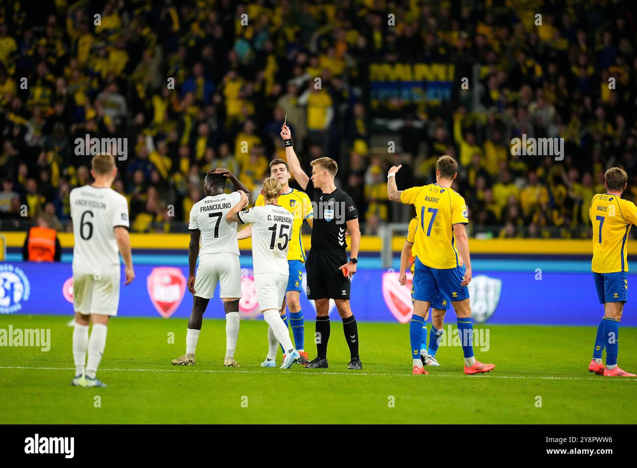 Dänemark. Oktober 2024. Superliga-Spiel zwischen Broendby IF und dem FC Midtjylland im Broendby Stadium am Sonntag, den 6. Oktober 2024. Quelle: Ritzau/Alamy Live News Stockfoto