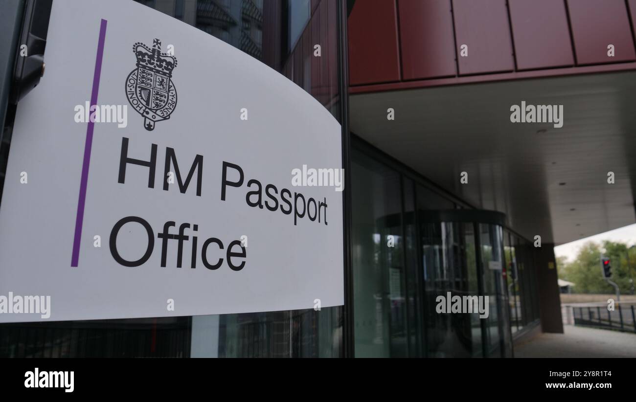 Das Büro von HM Passport in Peterborough, Großbritannien Stockfoto