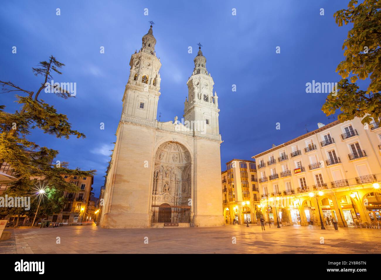 Jakobsweg; Kathedrale Santa María de la Redonda in Logroño, La Rioja, Spanien Stockfoto