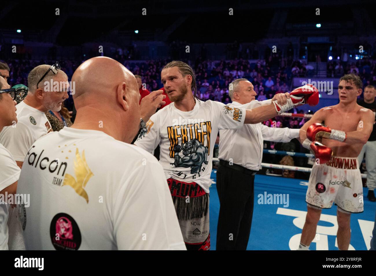 Liverpool, Großbritannien. Oktober 2024. Jack Rafferty Beats Henry Turner - Nick Ball gegen Ronny Rios - Samstag, 5. Oktober 2024 - M&S Bank Arena Liverpool - WBA Featherweight Championship of the World Credit: Samuel Wardle/Alamy Live News Stockfoto