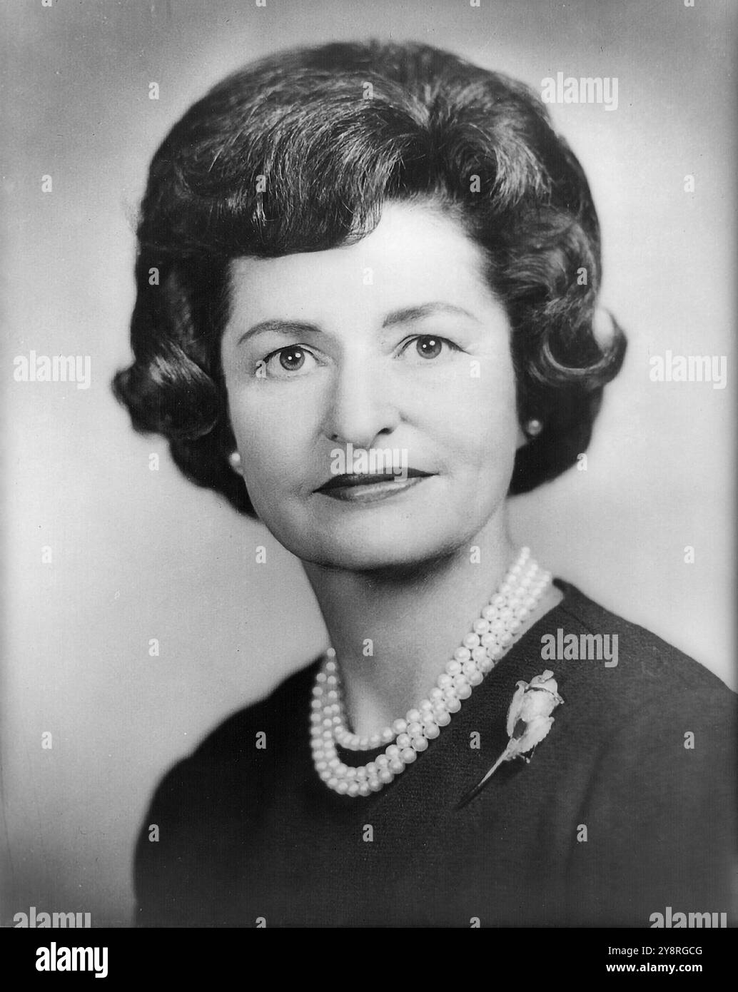 Claudia Alta 'Lady Bird' Johnson (1912–2007) First Lady of the United States von 1963 bis 1969 als Ehefrau des damaligen Präsidenten Lyndon B. Johnson. Stockfoto