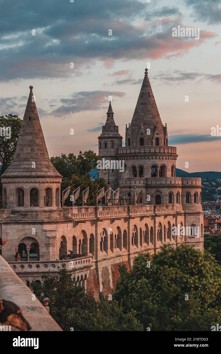 Fischerbastei in Budapest, Ungarn Stockfoto