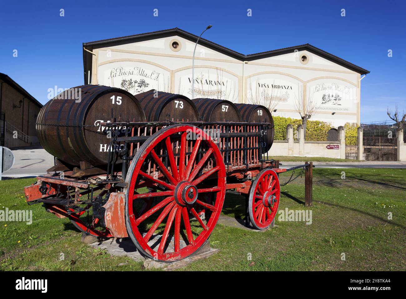 Bahnhofsviertel, Haro, La Rioja, Spanien, Europa Stockfoto