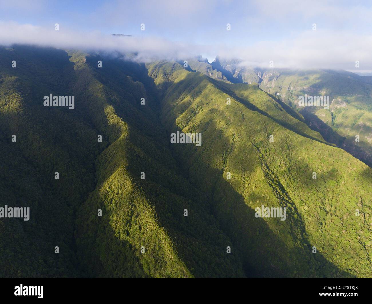 Berge im Pico das Pedras, Santana, Madeira, Portugal, Europa Stockfoto