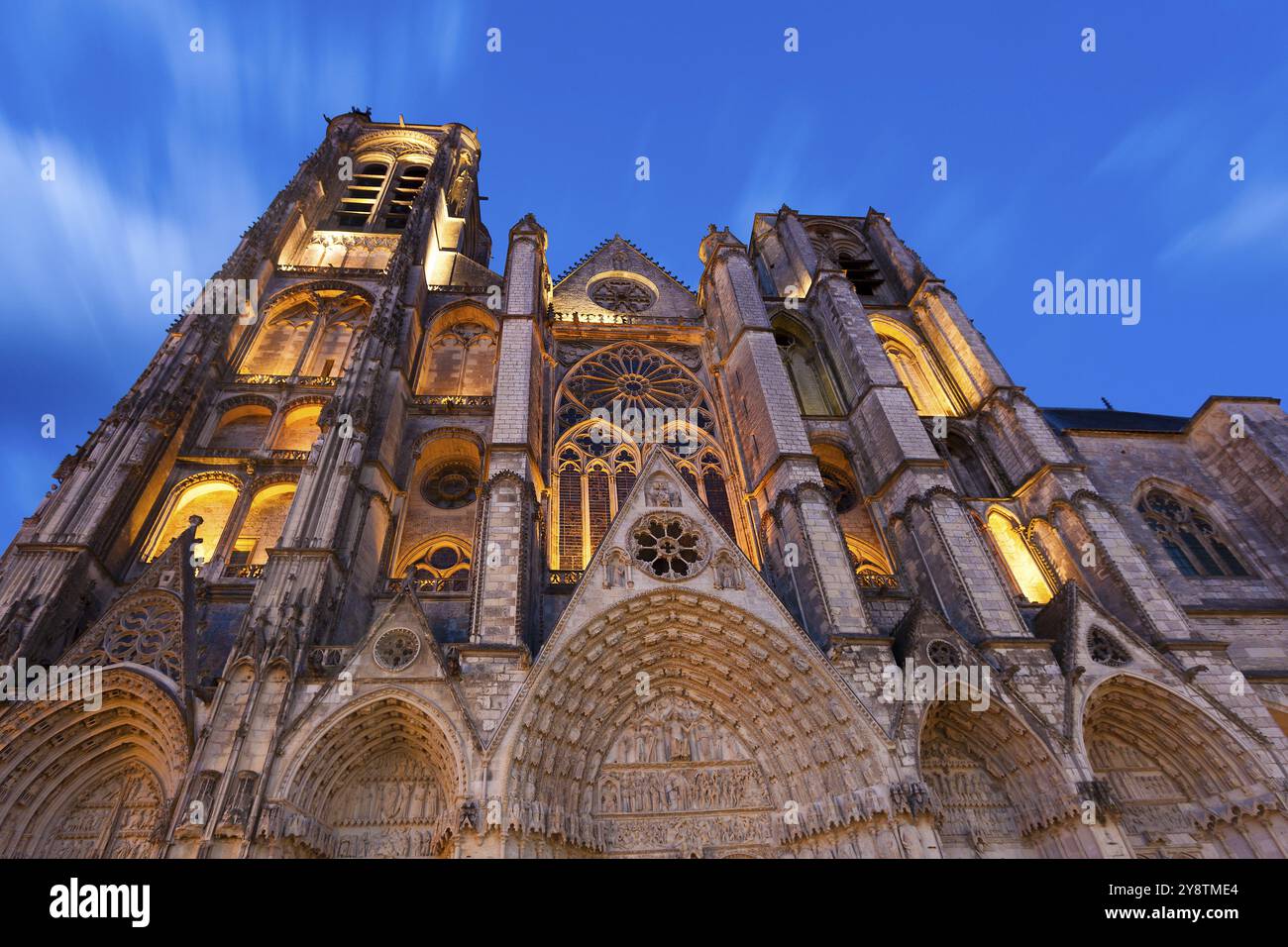 Kathedrale Saint-Etienne, Bourges, Cher, Centre-Val de Loire, Frankreich, Europa Stockfoto