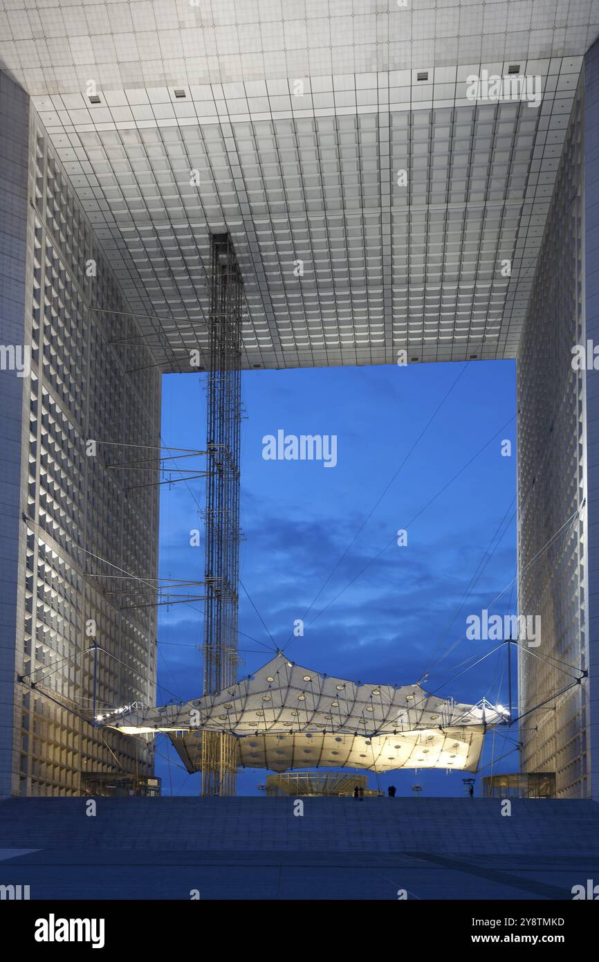 Le Grand arche, La Defense, Paris, Ile de France, Frankreich, Europa Stockfoto