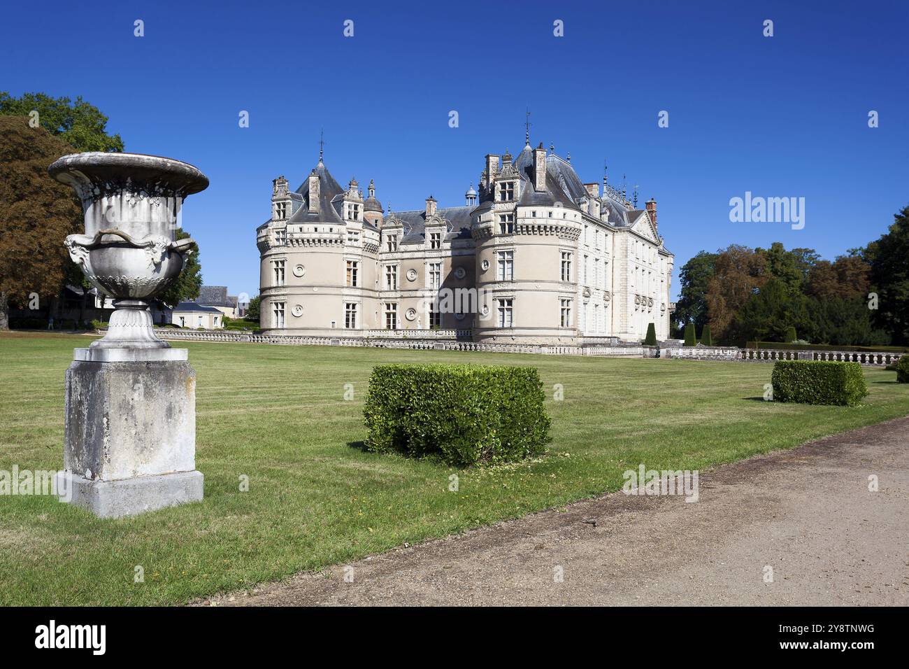 Schloss Le Lude, Sarthe, Pays de la Loire, Frankreich, Europa Stockfoto