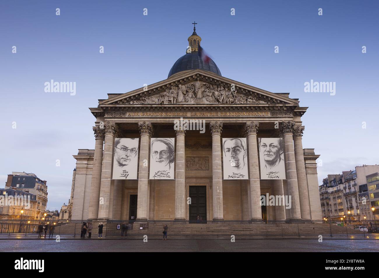 Pantheon auf dem Platz der Grands Hommes, Paris, Ile-de-France, Frankreich, Europa Stockfoto