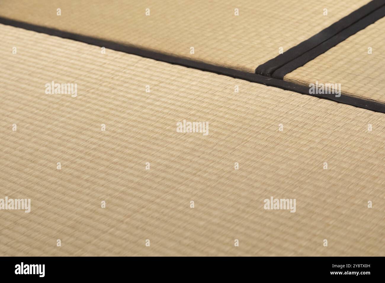 Tatami-Hintergrund, original japanische Matte, Vintage-Design, traditionelle Zen-Kultur Stockfoto