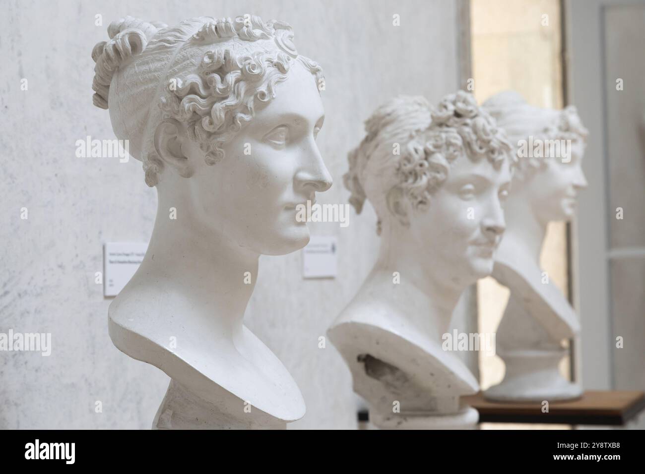 Possagno, Italien, August 2022: Sammlung Antonio Canova. Klassische Skulpturen in Perspektive, Galerie der Meisterwerke, Europa Stockfoto