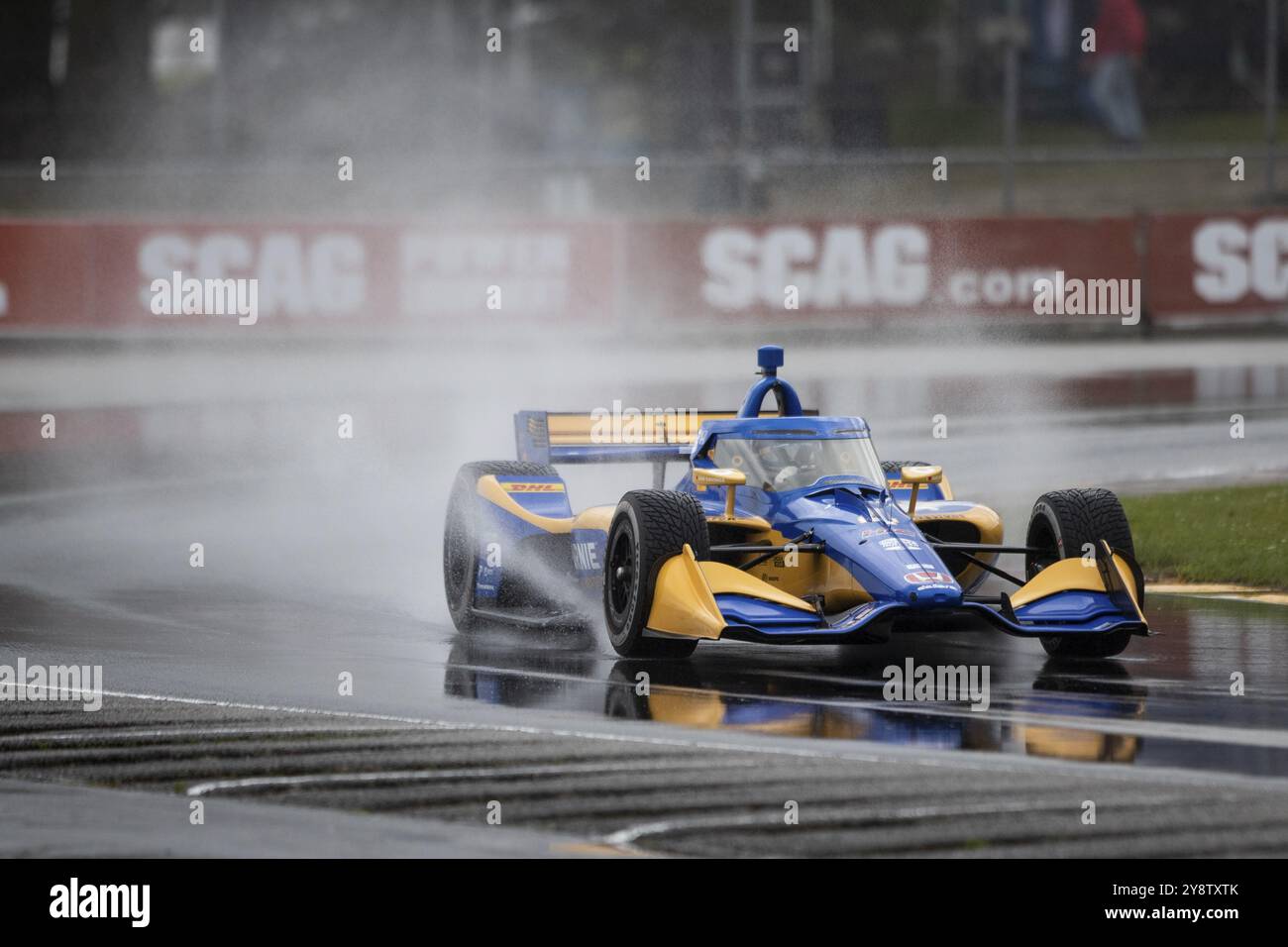 KYFFIN SIMPSON (R) (4) aus Bridgetown, Barbados fährt während des Trainings für den XPEL Grand Prix auf der Road America in Elkhart Lake WI auf der Strecke Stockfoto