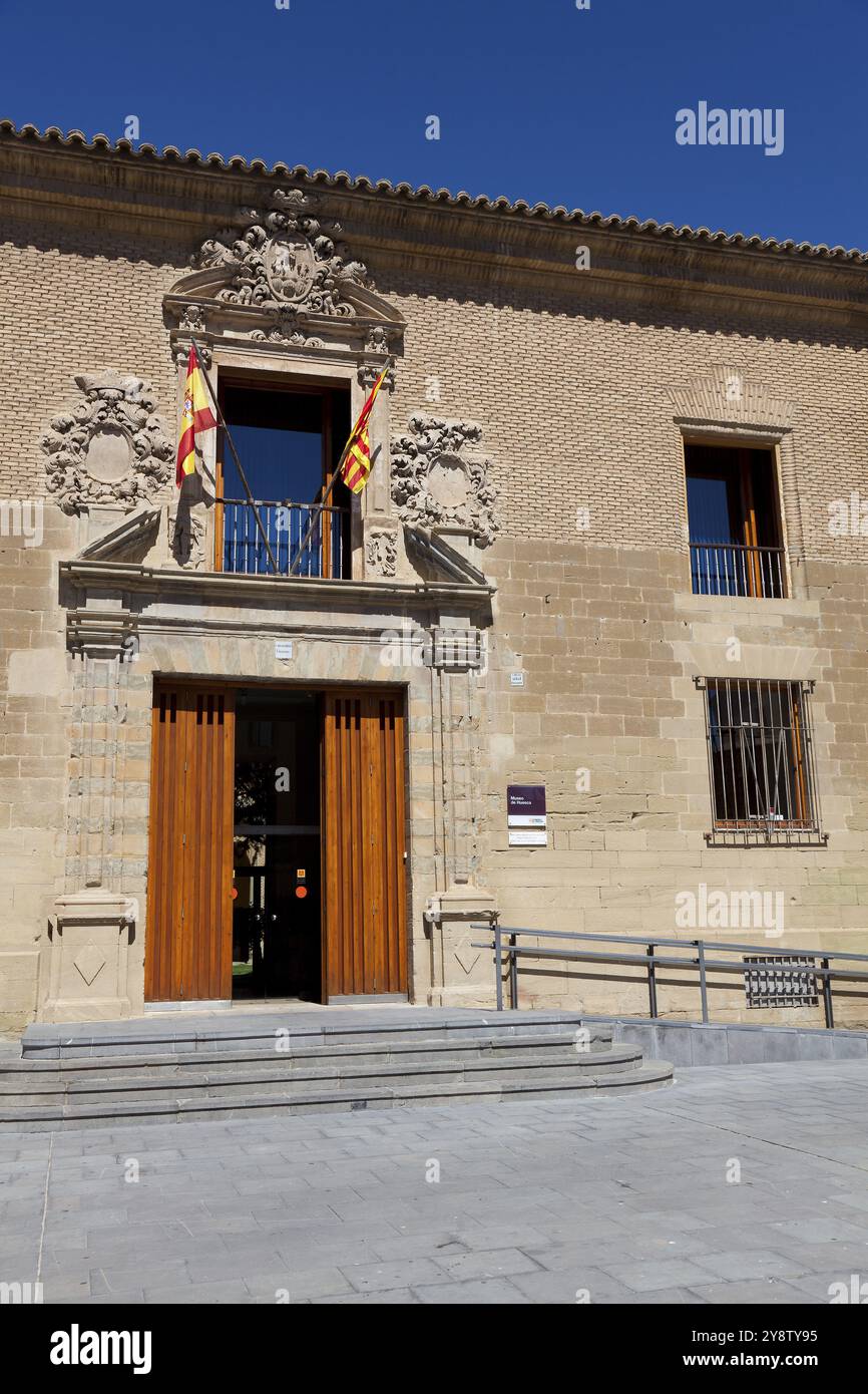 Provinzmuseum, Universitätsplatz, Huesca, Aragon, Spanien, Europa Stockfoto