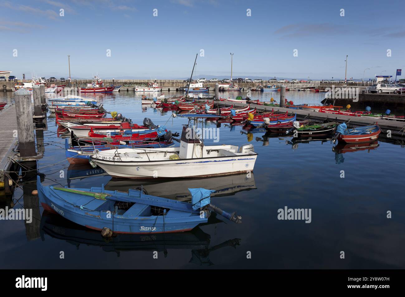 Hafen von Ribeira, La Coruna, Galicien, Spanien, Europa Stockfoto